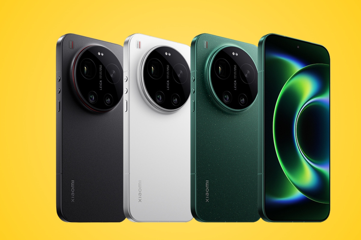 Xiaomi 17 Ultra na žutoj pozadini